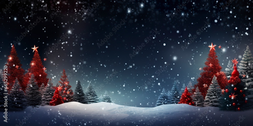 Merry Christmas and Happy New Year Background.