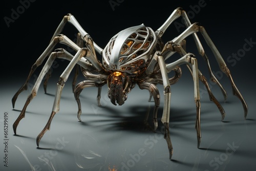 Fotografija an extraterrestrial arachnid creature. Generative AI