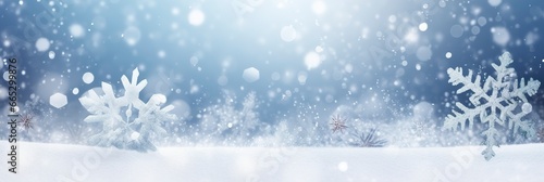 Snowflake on snow.Winter holidays background. © Fatema