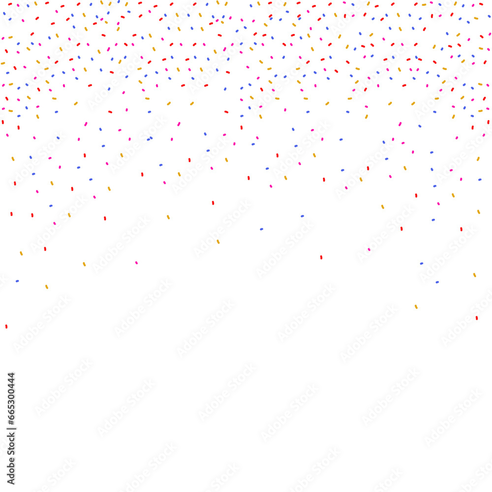 Vector colorful confetti celebrations design isolated on white