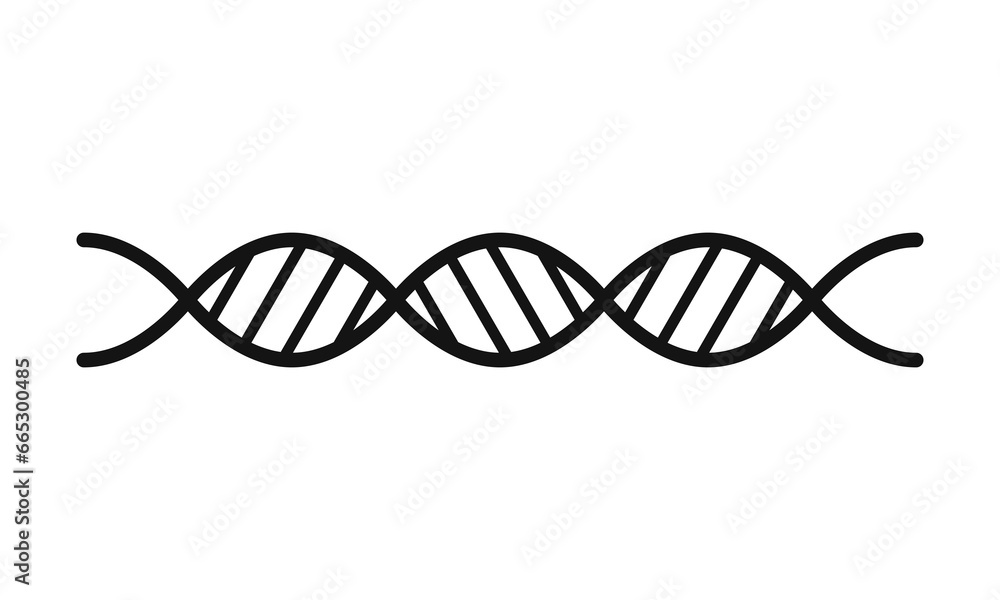 Vector dna icon flat template dna icon template vector illustration Vector dna icon flat template dna icon template vector illustration