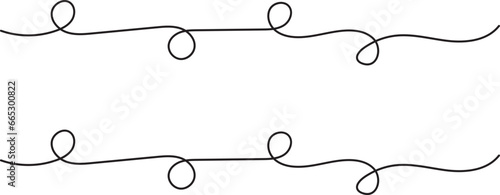 border frame hand drawn doodle line