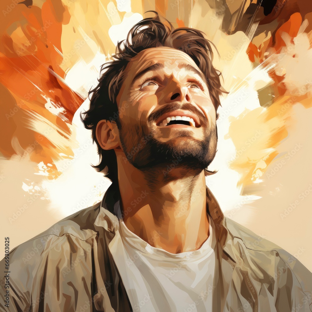 Actor In A Dramatic Monologue Monologue Delivery, Cartoon Illustration Background Actor In A Dramatic Monologue Monologue Delivery, Cartoon Illustration Background