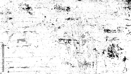 Abstract vector noise. Distressed uneven background. Grunge texture overlay with rough and fine grains isolated on white background.