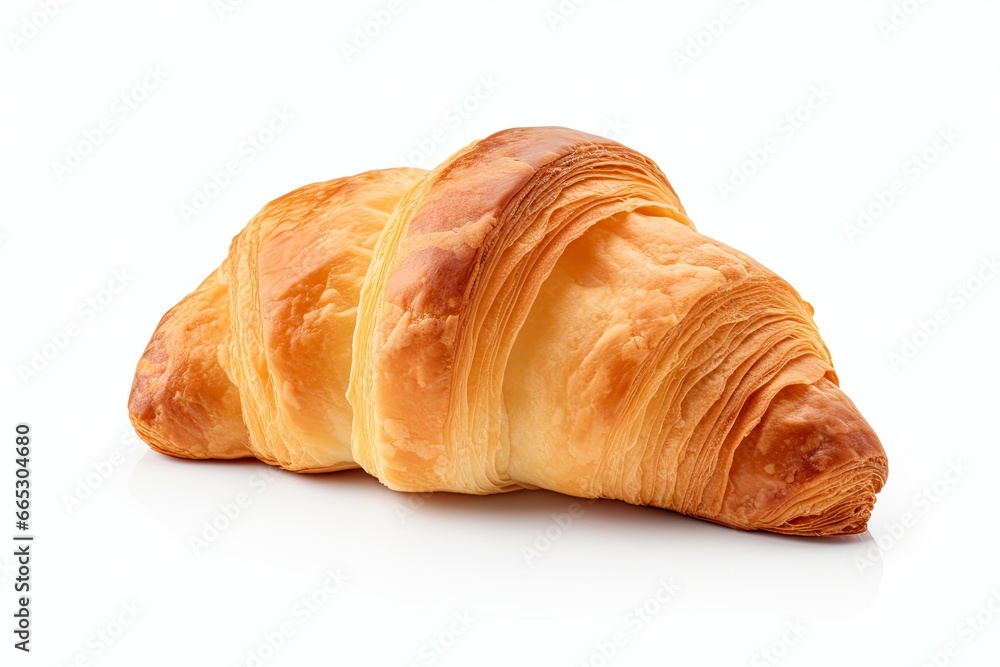 Croissant isolated on white background. Croissant isolated on white background.