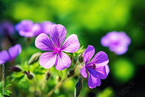 Geranium wilfordii flower. photo