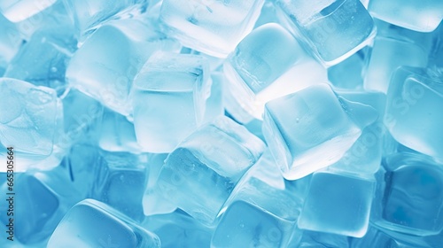 Ice cube background, ice cube texture, or background. © Fatema