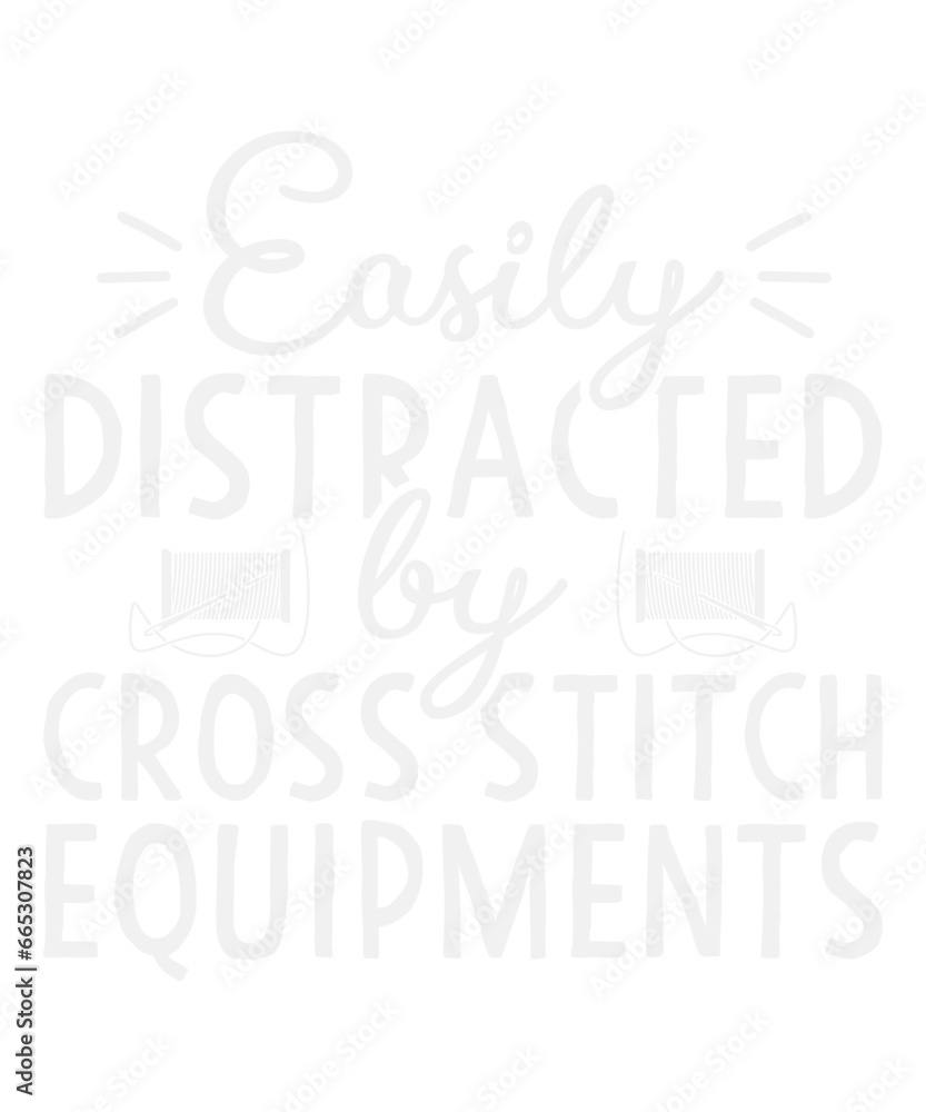 Easily Distracted By Cross Stitch Equipments Funny Svg Design
These file sets can be used for a wide variety of items: t-shirt design, coffee mug design, stickers,
custom tumblers, custom hats, printa