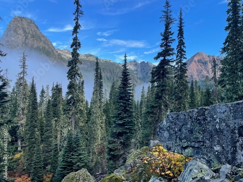 Alpine region hiking trails