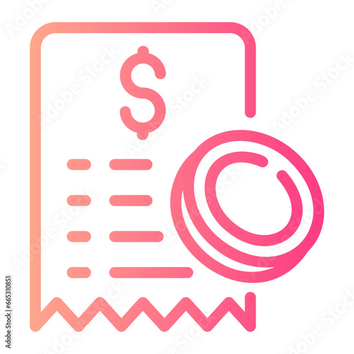 champagne Line Gradient Icon