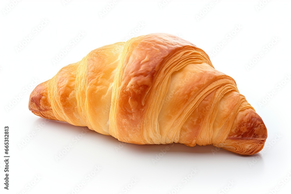Croissant isolated on white background. Croissant isolated on white background.