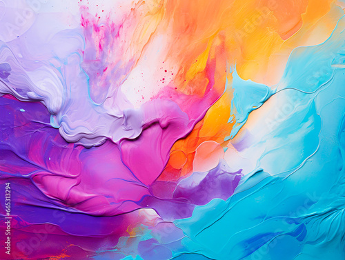 Colorful of acrylic color abstract background