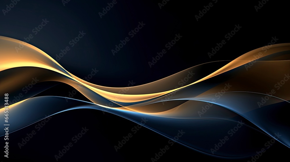 Gold and navy blue waves abstract. Gold and navy blue waves abstract.