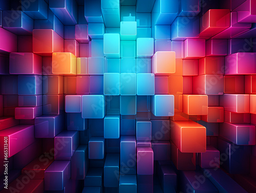 Colorful of digital abstract background
