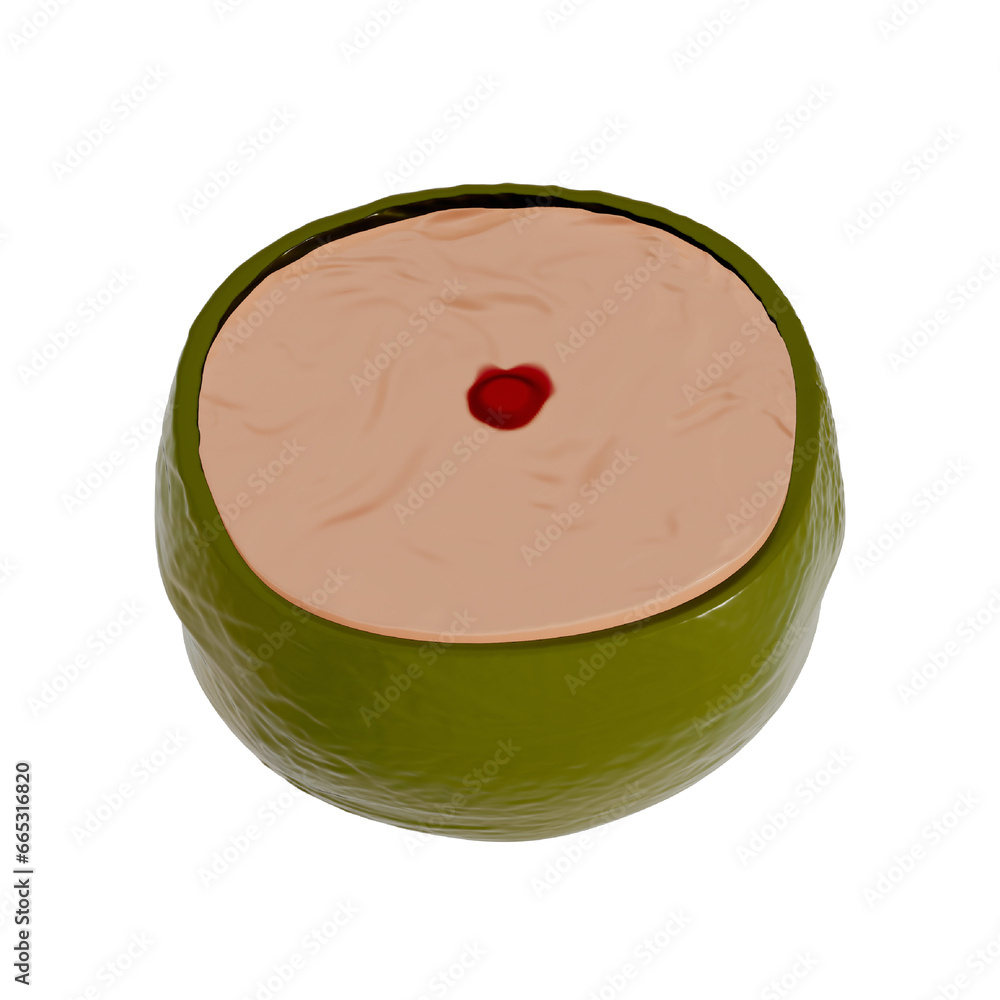 Lunar New Year Dessert 3D Clip Art, Sweet Rice Cake on transparent background. 3D Rendering Lunar New Year Dessert 3D Clip Art, Sweet Rice Cake on transparent background. 3D Rendering