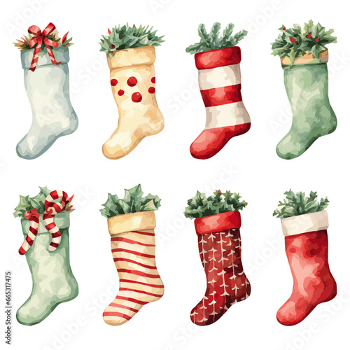 set of christmas stocking socks