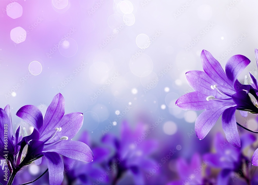 Abstract spring background with purple flowers. Abstract spring background with purple flowers.