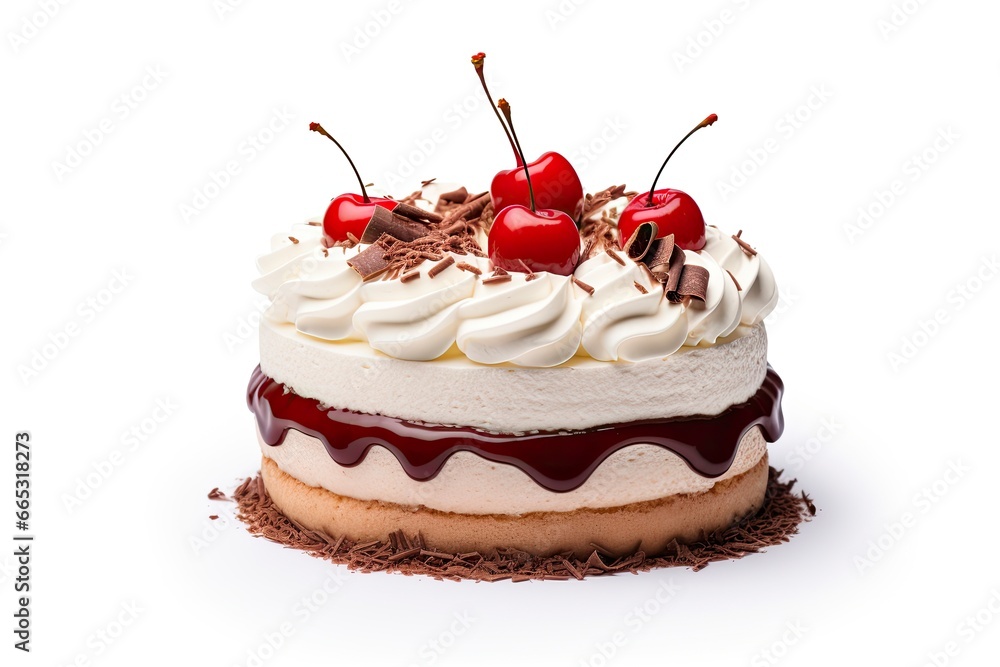 Cake isolated on white background. Cake isolated on white background.