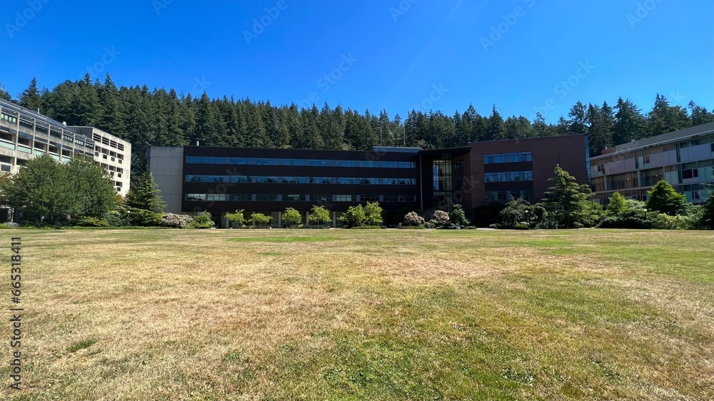 Bellingham,Washington,USA - August 8 2022: Western Washington University Communications Facility.
