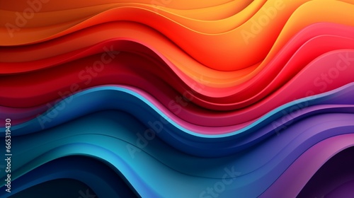 abstract colorful background with wavy shapes 
