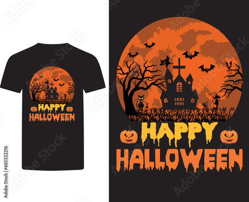 Custume Halloween T-shirt Design