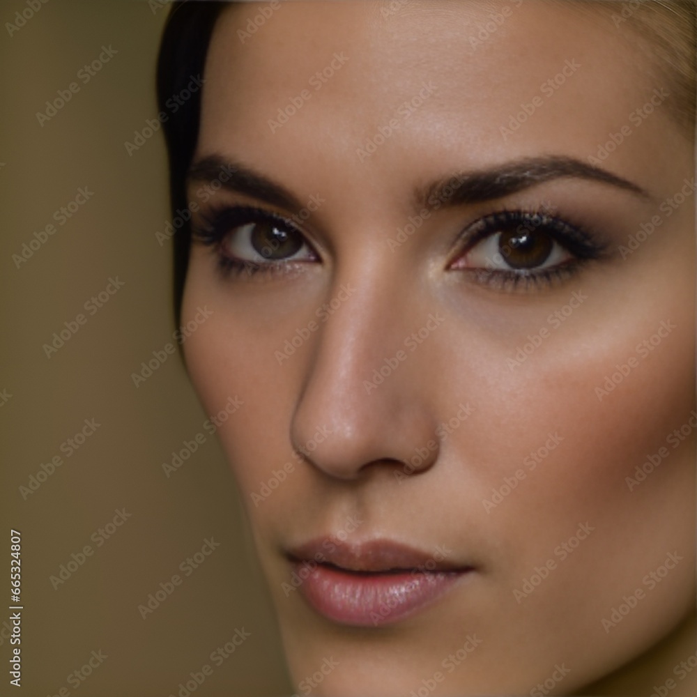 close up portrait of a woman. generative ai close up portrait of a woman. generative ai