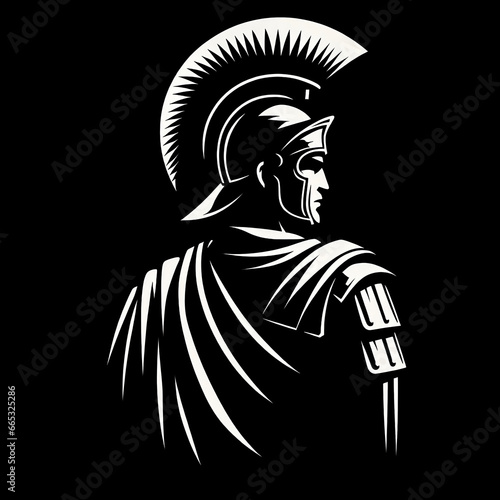 Silueta de un soldado romano