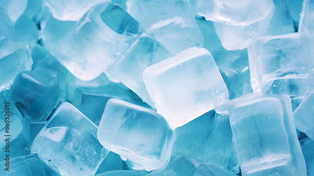 Ice cube background, ice cube texture, or background.