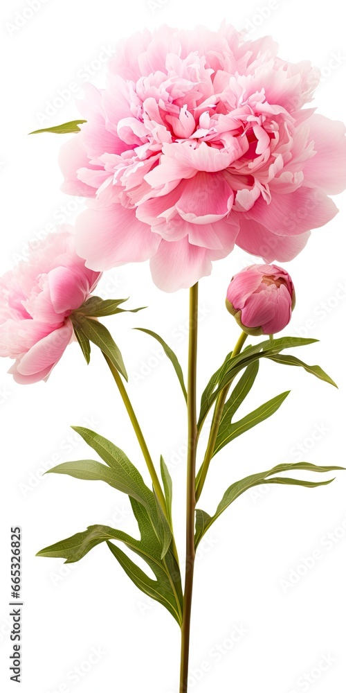 Naklejka premium Peony isolated on white background.