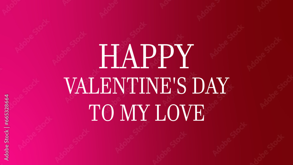 Happy Valentines Day stylish text design and colorful background illustration design 