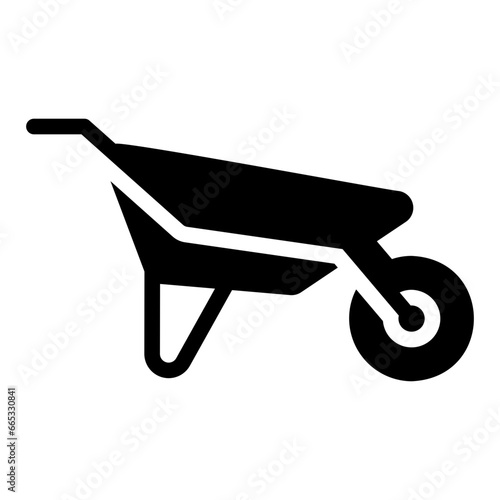 wheelbarrow Solid icon