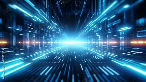 Wallpaper Mural futuristic technological background in an abstract style; light line design  Torontodigital.ca