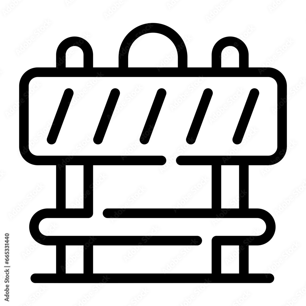 barrier Line Icon barrier Line Icon