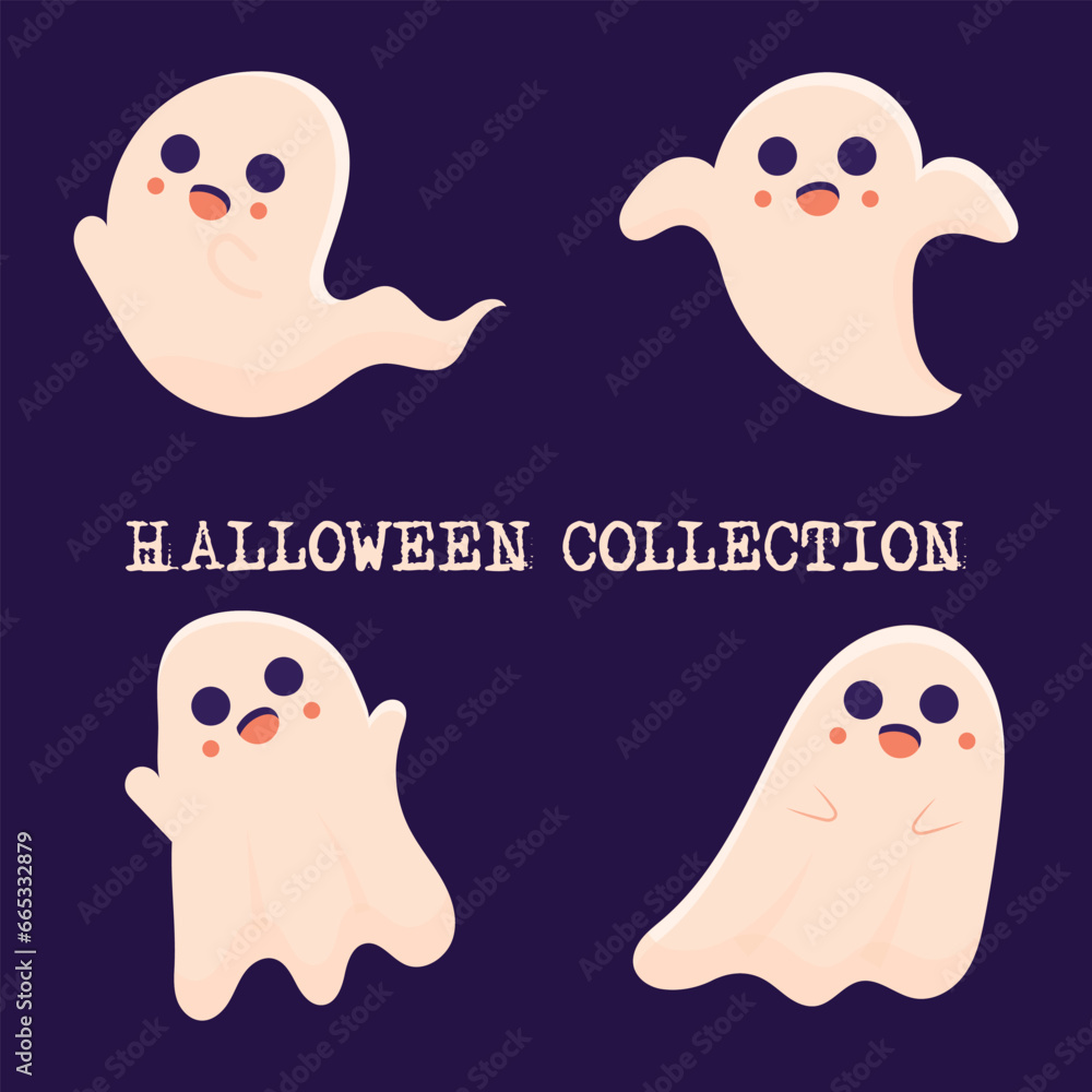 set of halloween icons template design set of halloween icons template design