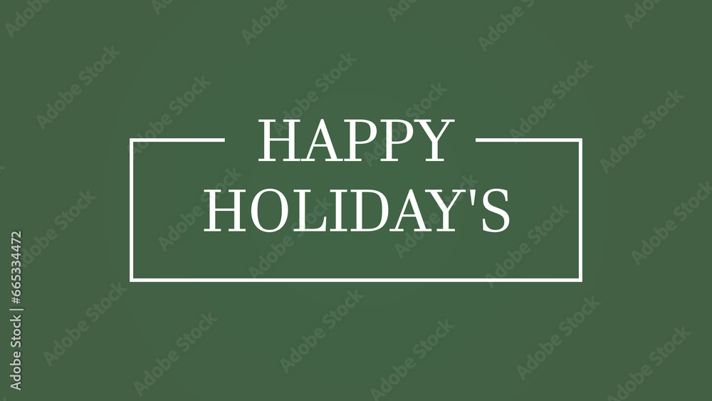 Merry Christmas and Happy Holidays text design illustration Merry Christmas and Happy Holidays text design illustration