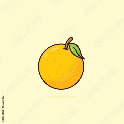 orange fruits cartoon