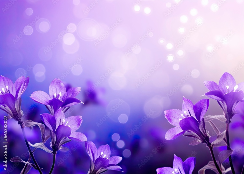 Abstract spring background with purple flowers. Abstract spring background with purple flowers.
