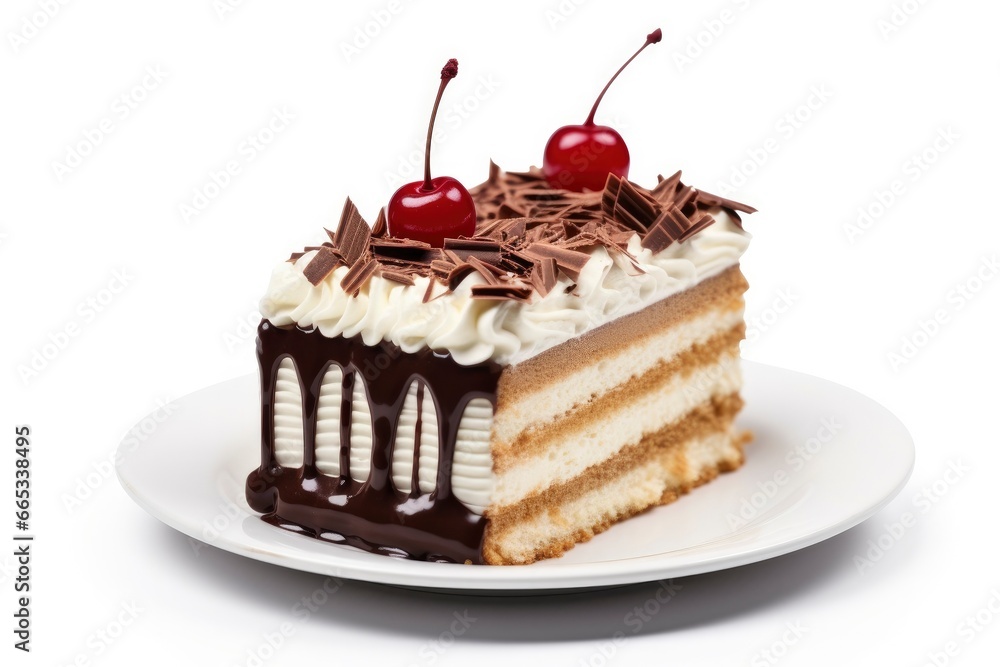 Cake isolated on white background. Cake isolated on white background.