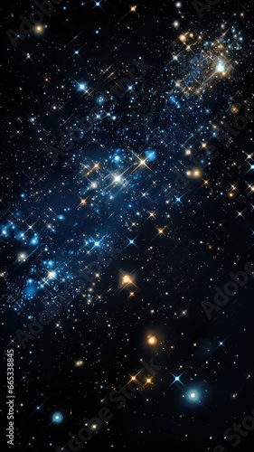 Stars and galaxies in space  computer generated abstract background  3D rendering