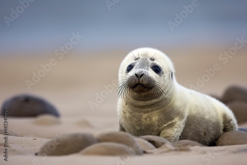 Harbor seal cub. © Khalada