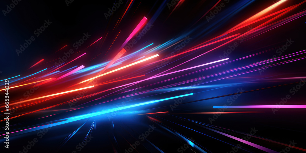 Mesmerizing glow from crisscrossing neon lights. Mesmerizing glow from crisscrossing neon lights.