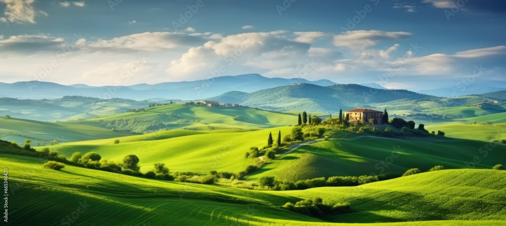 Obraz premium Green hills .