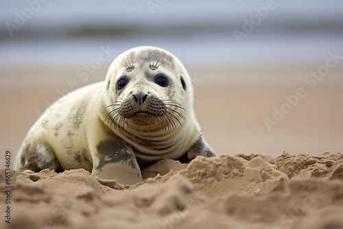 Harbor seal cub. © Khalada