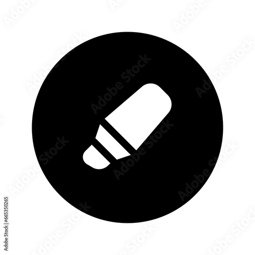 highlighter circular glyph icon