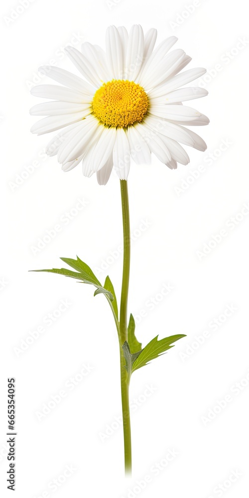Common daisy isolated on white background. Common daisy isolated on white background.