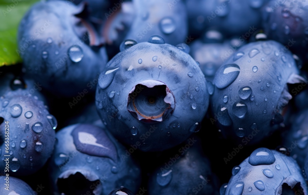 Wet Blueberry fruit. Wet Blueberry fruit.