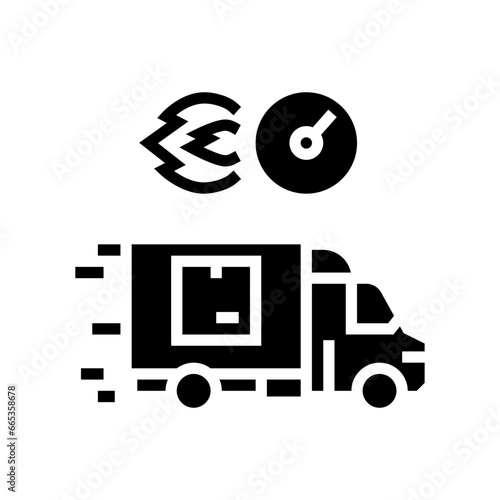 last mile delivery logistic manager glyph icon vector. last mile delivery logistic manager sign. isolated symbol illustration
