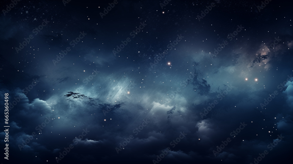 background with stars and nebula