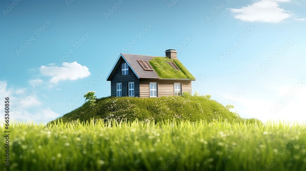 Green and environmentally friendly housing concept. Green and environmentally friendly housing concept.