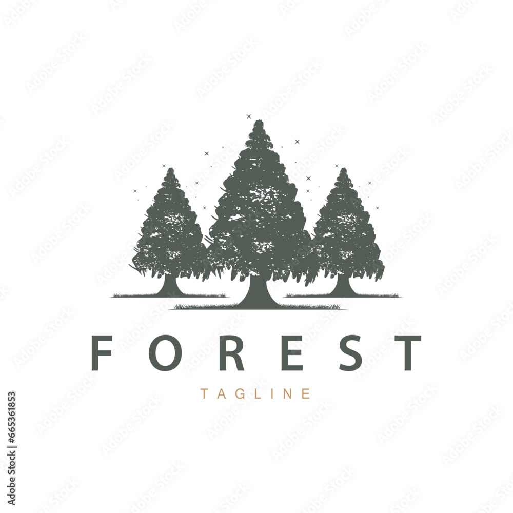 Forest Logo, Jungle Adventure Simple Design Vector, Illustration Template Forest Logo, Jungle Adventure Simple Design Vector, Illustration Template